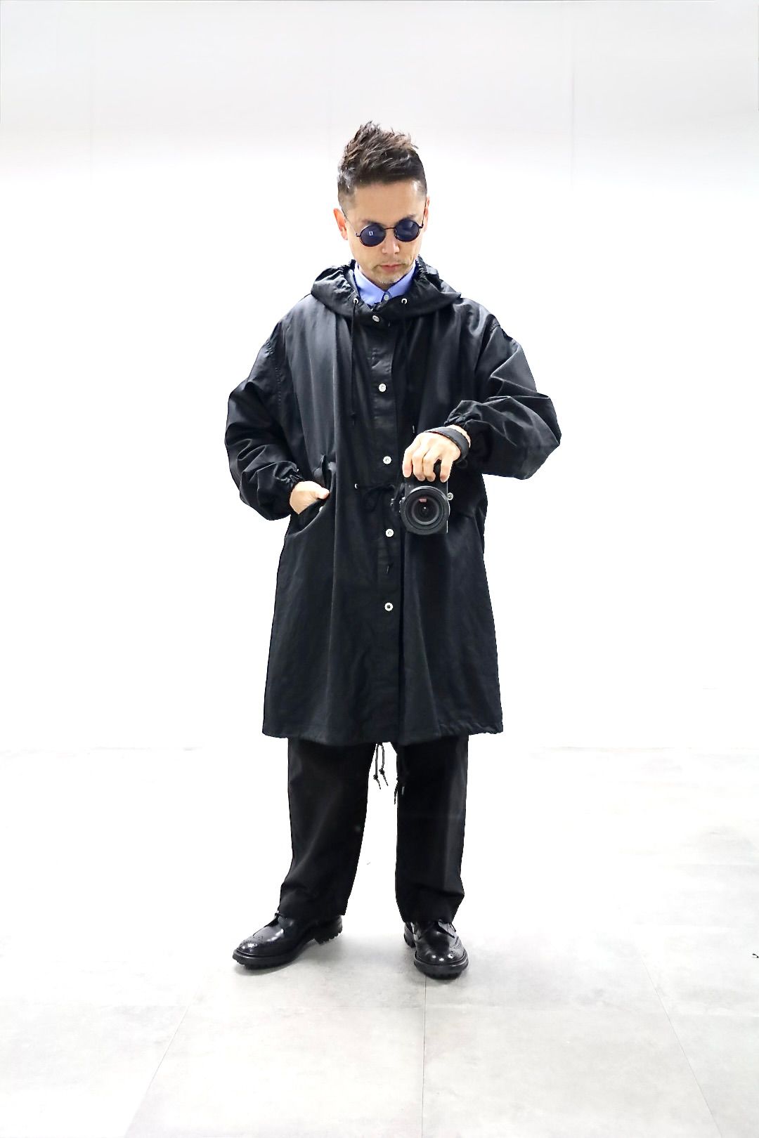 COMME des GARCONS HOMME 26SS 綿麻M-51モッズコートスタイル