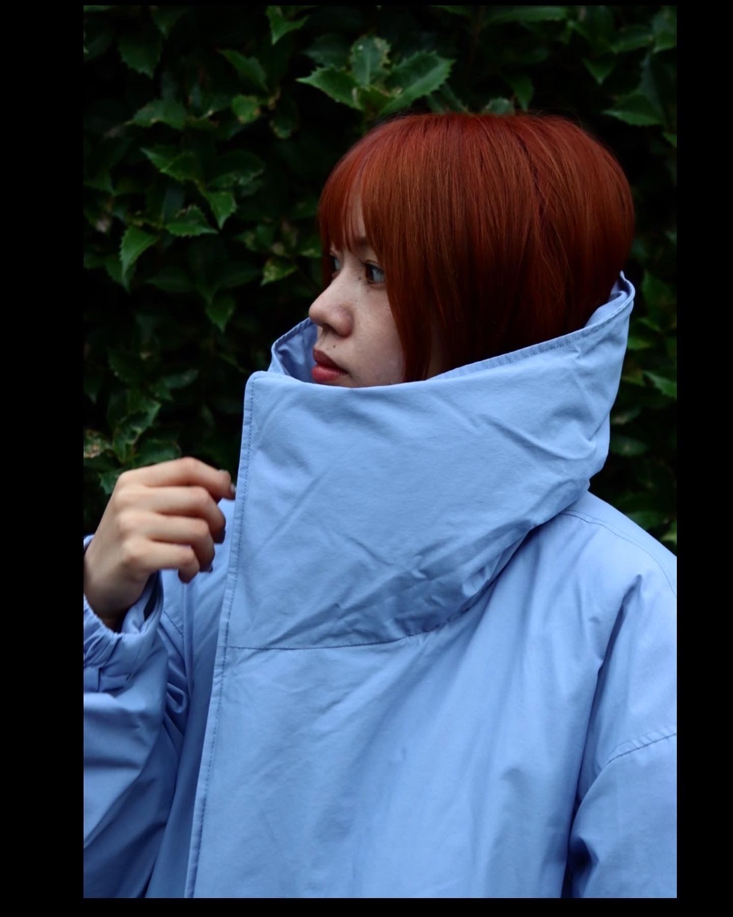 イズネス22AW DOWN JACKET is-ness×Yeti (IS-YETIK01)BLUE GRAYスタイル