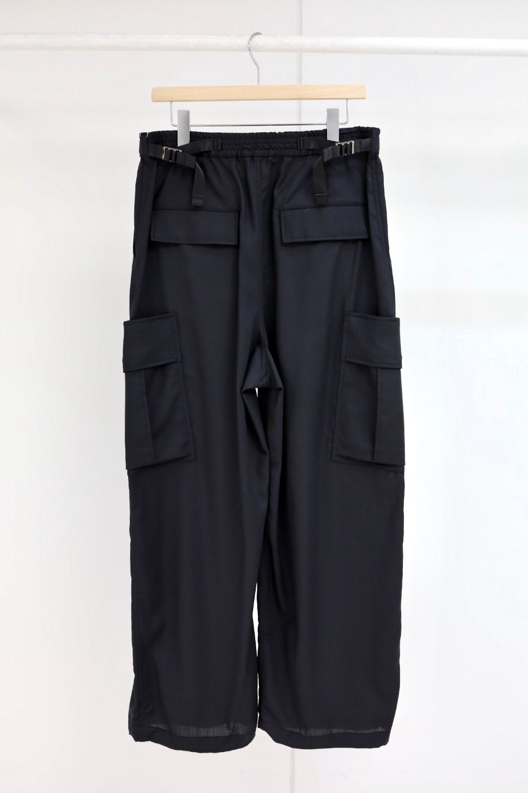 プロダクトトゥエルブ SS26 P12 Techno Wool Utility Pants(26SS-PPT01B)BLACK