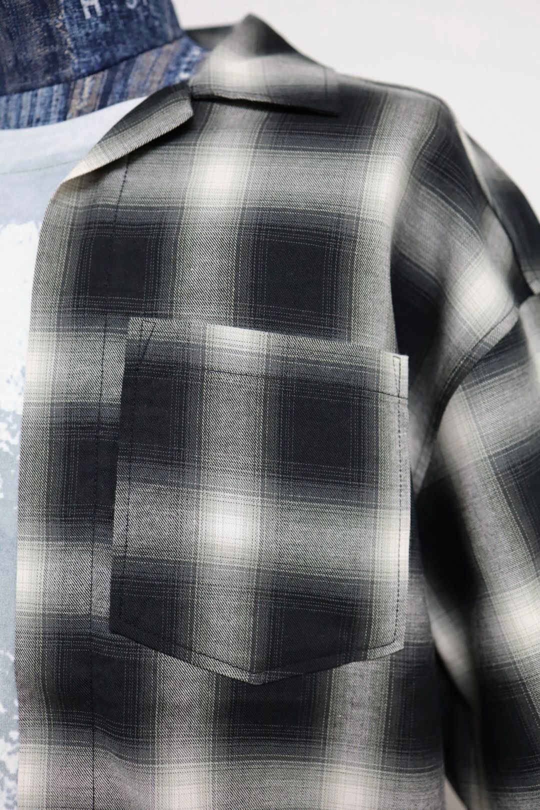 トーキングアバウト ジ アブストラクション 26SS TRANSFER LAYERED STYLE S/S SH(26SS-SH-004)BLACK☆新作発売！