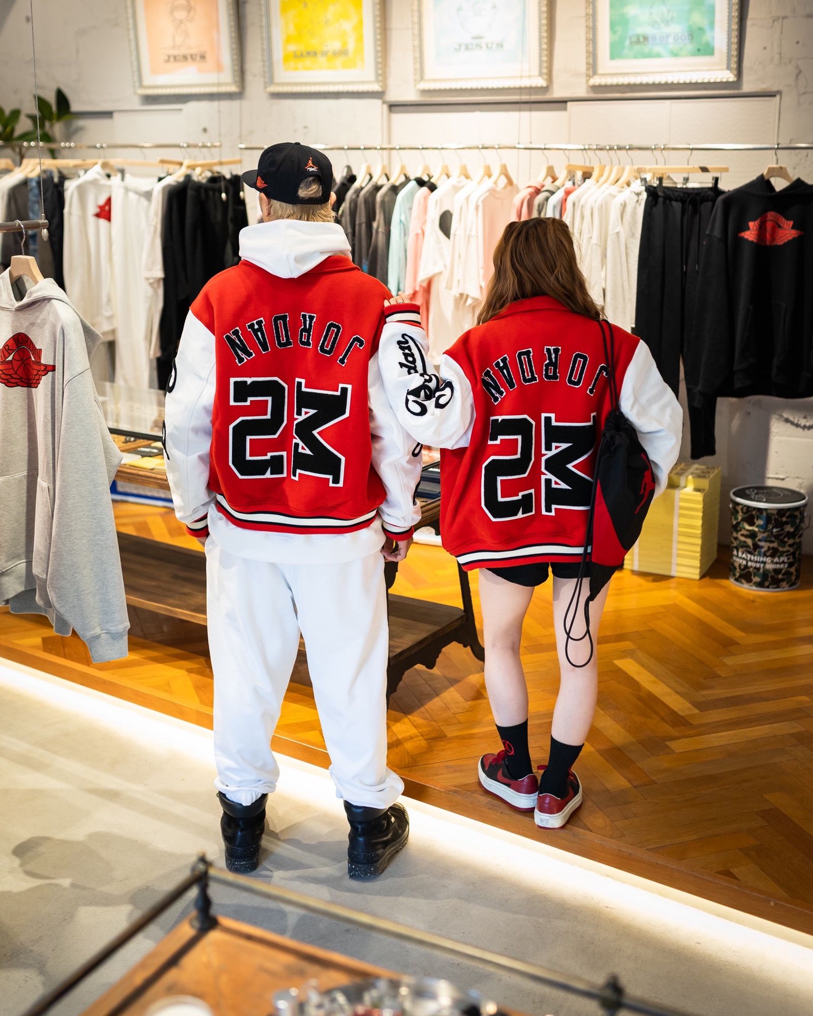JORDAN BRAND × ©SAINT MXXXXXX (TIME) CAPSULE☆ M J SM VARSITY JKT style.2026.5.22