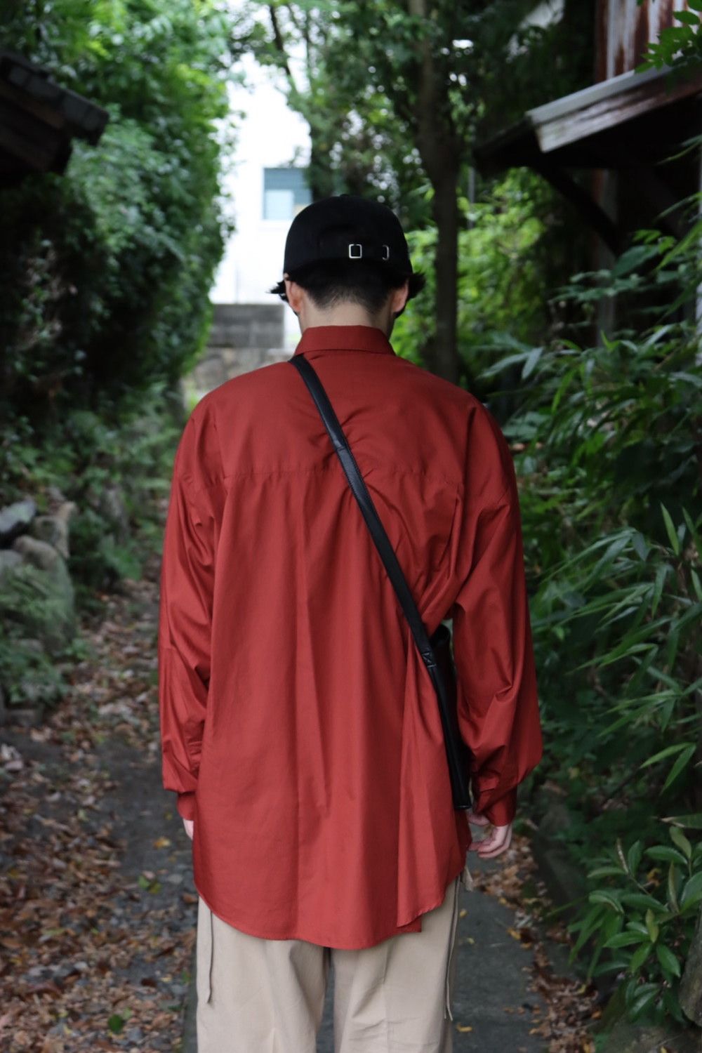 Graphpaper Broad L/S Oversized Regular Collar Shirt(GM223-50063) style. 2022.07.24.