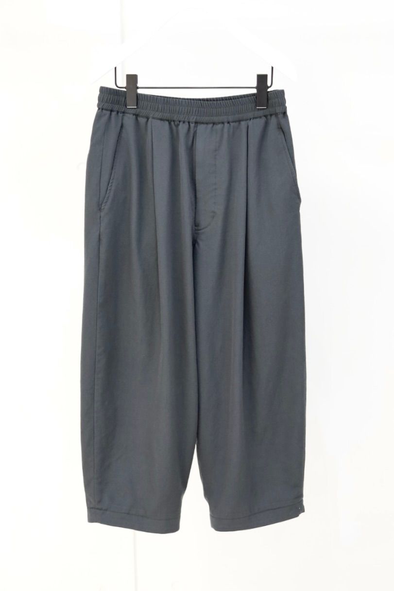 グラフペーパー 26SS Fulled Wool Twill Wide Easy Pants(GM261-40342)CHARCOAL☆2月7日(土)発売！