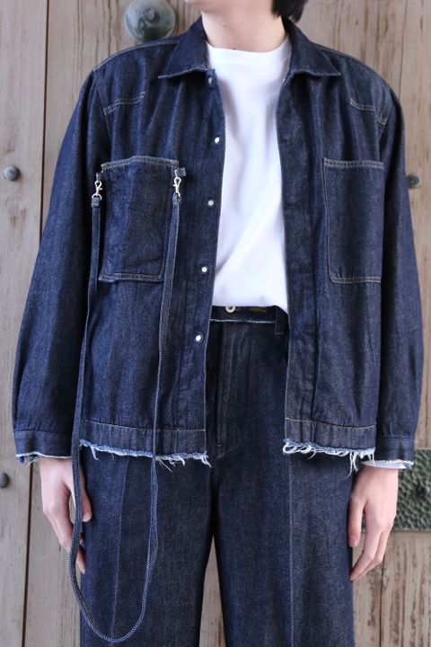 YOKE DETACHABLE POCKET DENIM JACKET(YK21SS0196B) style.2021.3.20.