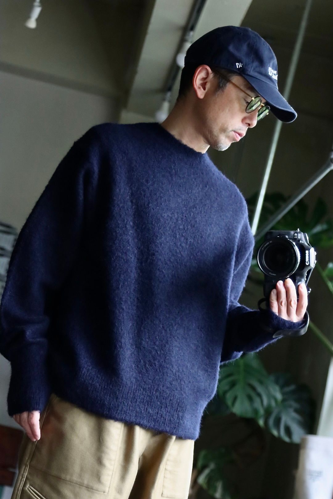 blurhms 22FW Wool Alpaka Napping Knitスタイル.2022.9.25.