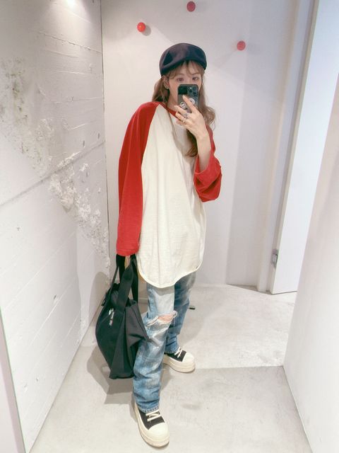 blurhms 24SS Co/Silk Nep Baseball Raglan Teestyle.2024.5.7