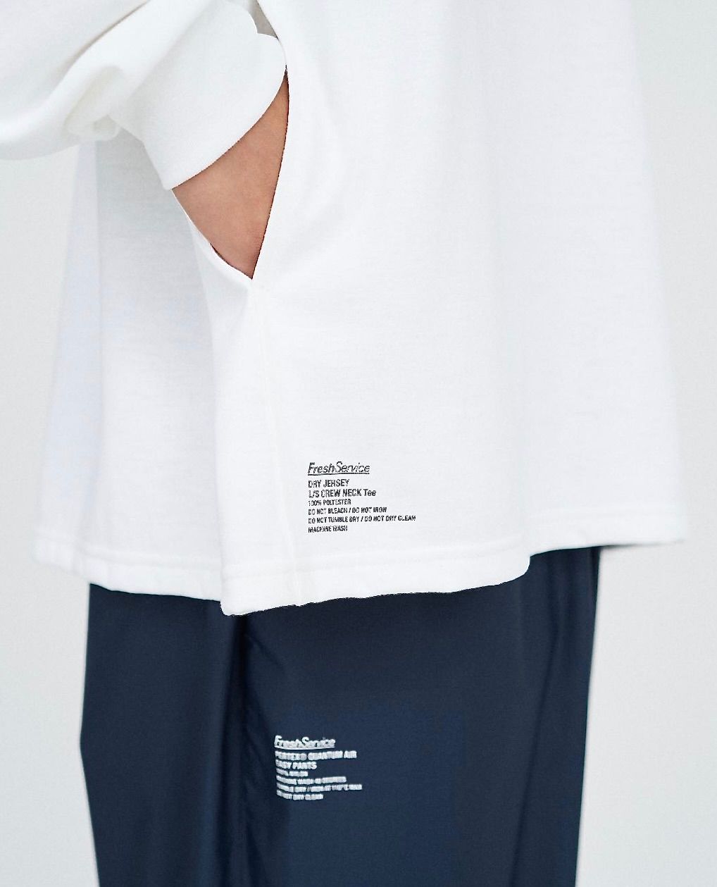 フレッシュサービスDRY JERSEY L/S CREW NECK TEE(FSC253-70084B)WHITE★7月26日(土)発売！