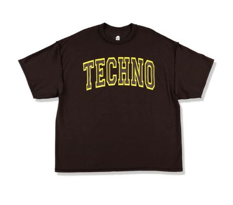 イズネスミュージック 25SS TECHNO T-SHIRT(IMP5_27_TECHNO5ST01)BROWN