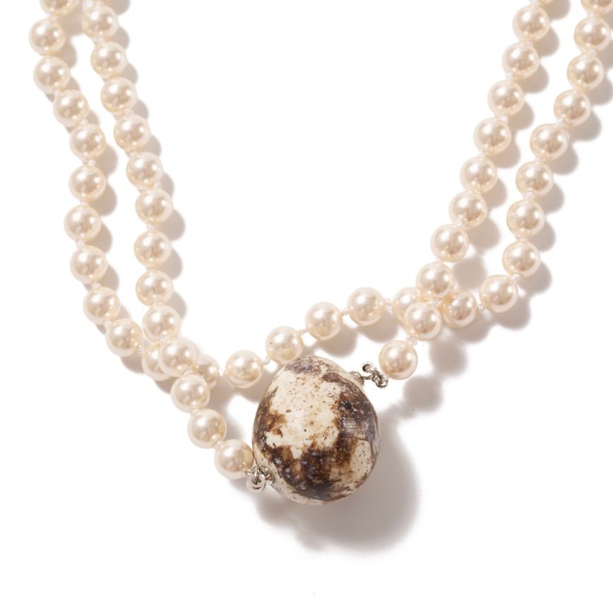 doublet ダブレット26SS FOOD SAMPLE PEARL NECKLACE (26SS83AC43) EGG★1月17日(土)11:00発売！