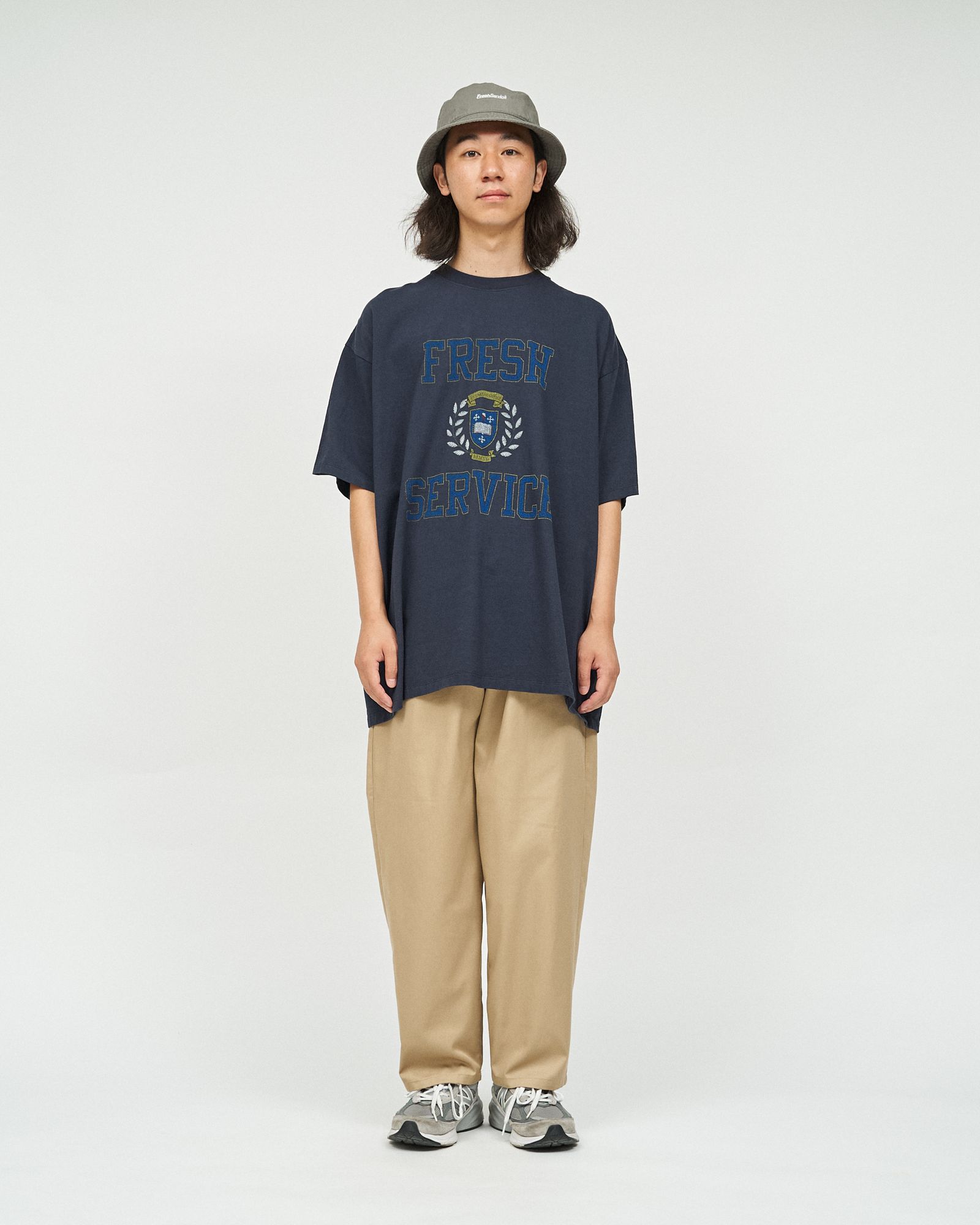 フレッシュサービス CORPORATE PRINTED S/S TEE "COLLEGE"(FSC253-70013)NAVY★8月16日(土)発売！