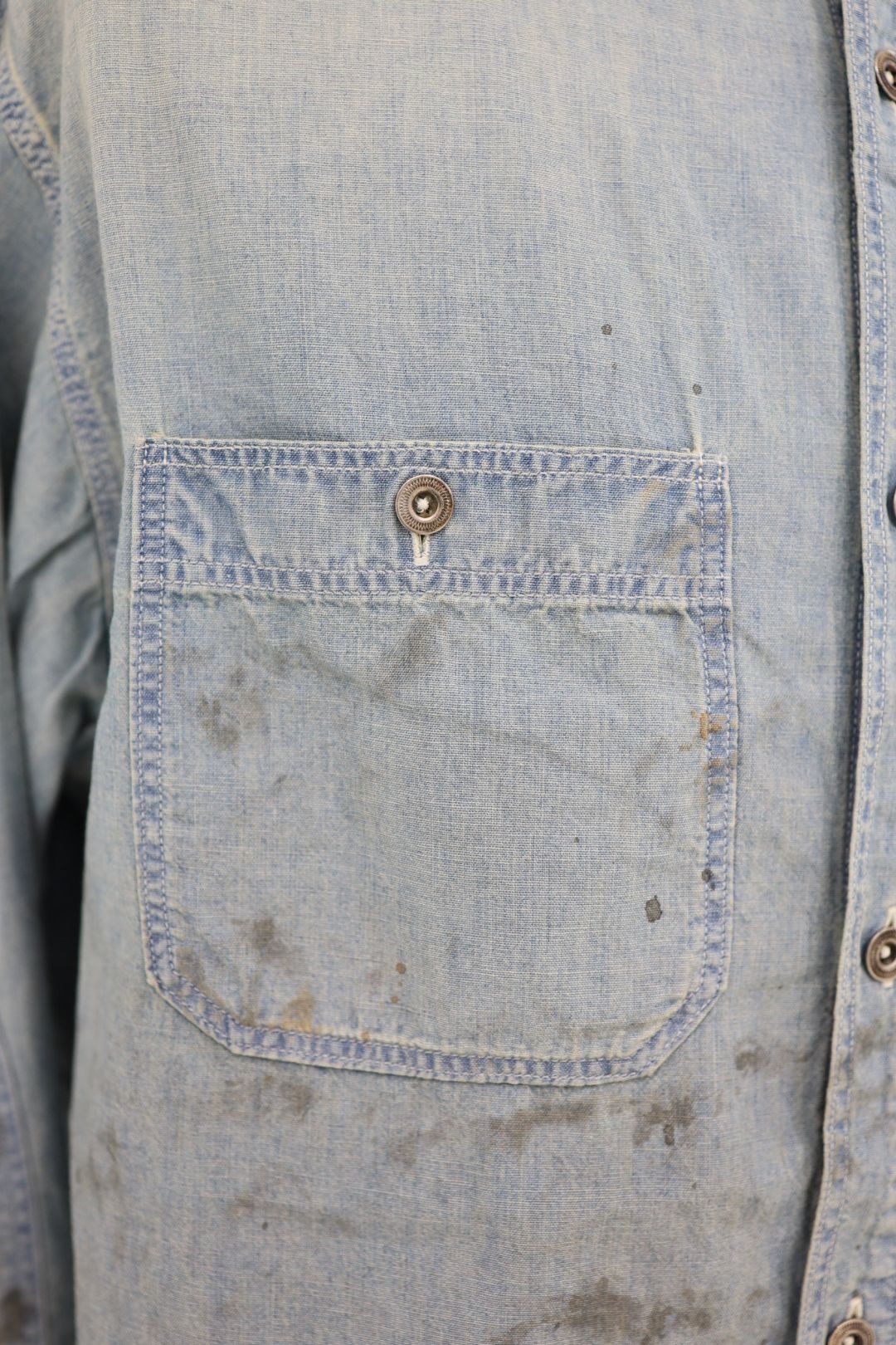 BOW WOW 26FW METAL BUTTON CHAMBRAY SHIRT(BWU-MBCS) INDIGO☆9月26日(土)発売！