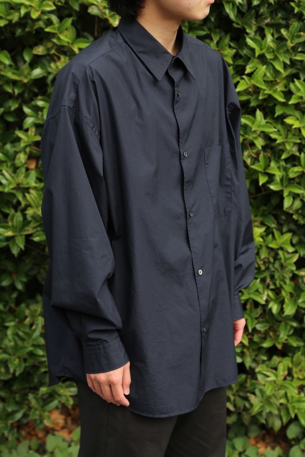 Graphpaper Broad L/S Oversized Regular Collar Shirt style. 2021.06 