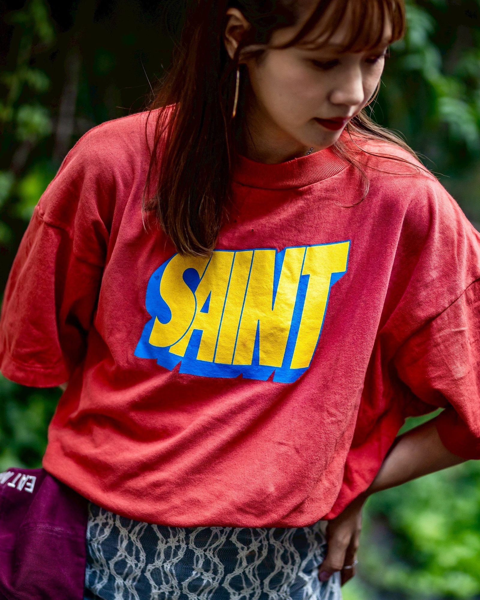 セントマイケル Tシャツ SAINT SS TEE(SM-HR1-0000-025)RED★9月1日(月)発売！
