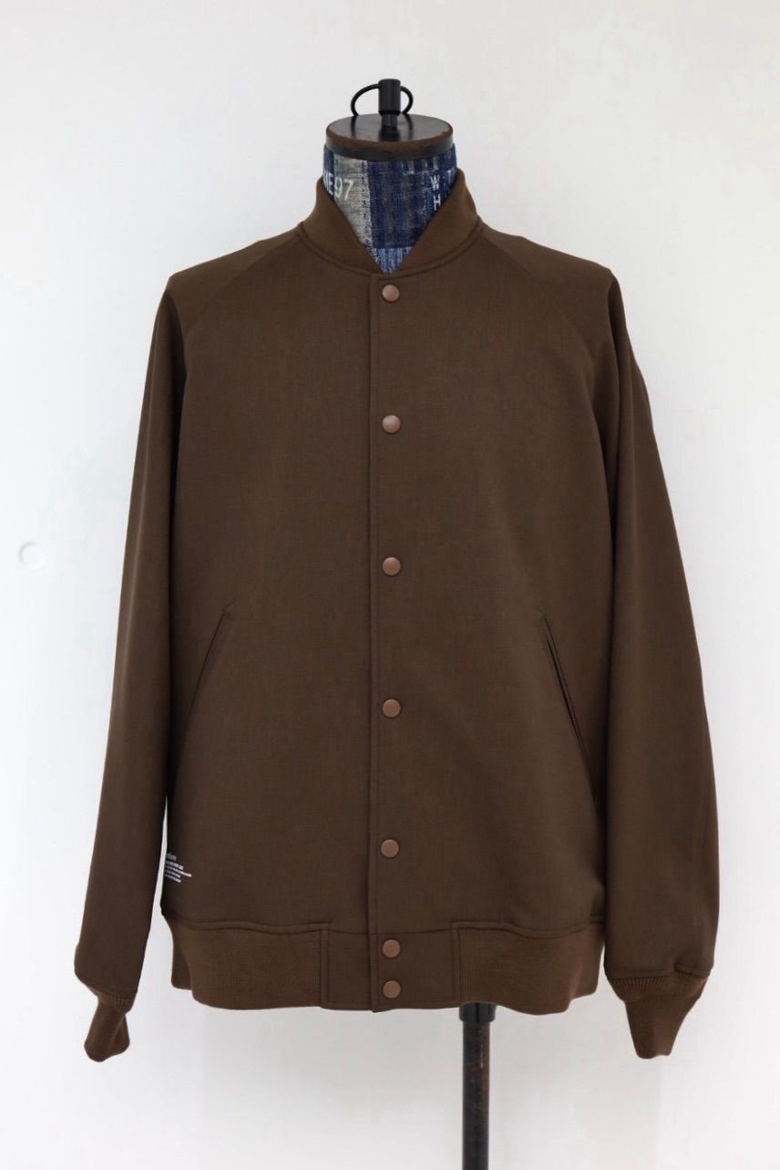 フレッシュサービス 26AW  DOWN FABRIC VARSITY JACKET(FSC263-30050)BROWN☆10月24日(土)新作発売！