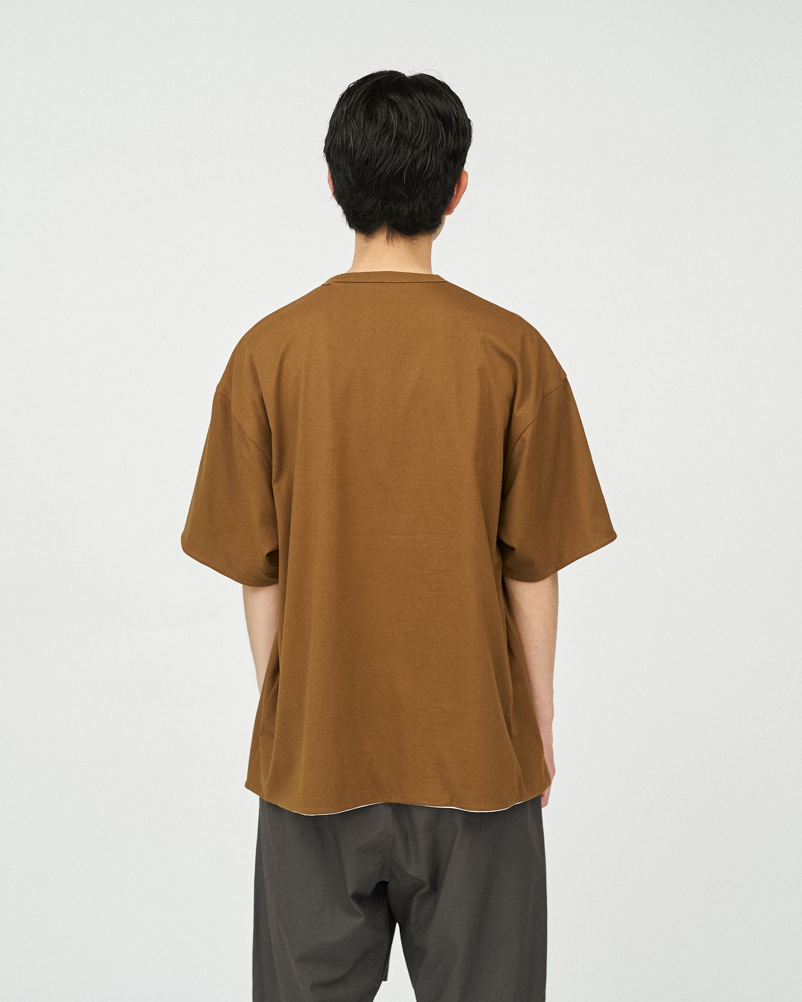 フレッシュサービス REVERSIBLE S/S TEE (FSC252-70040)BROWN