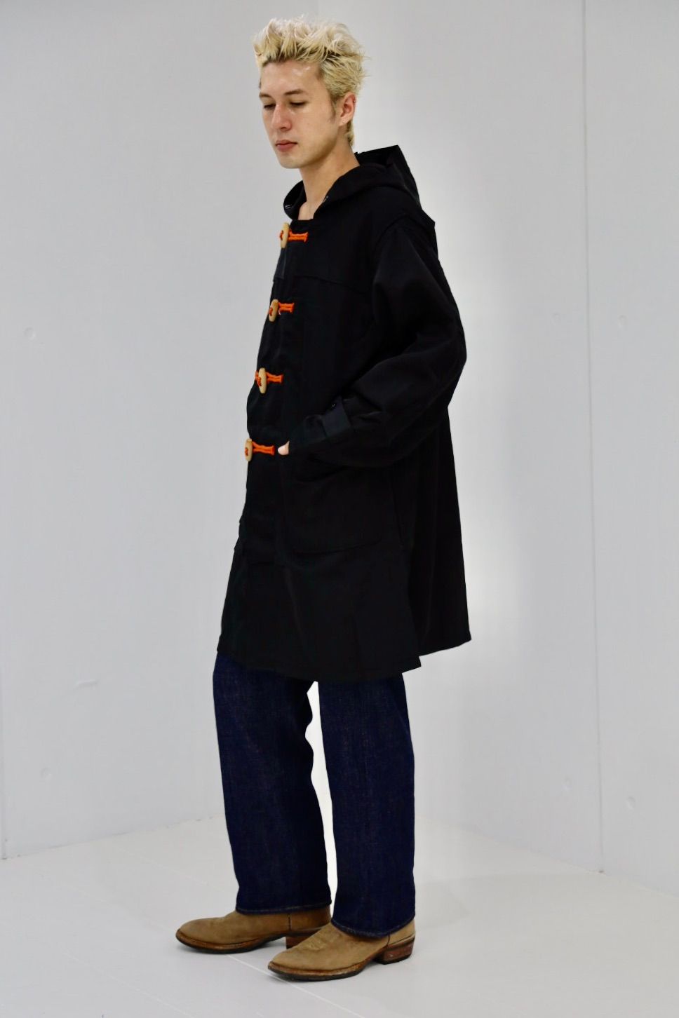 ファウンダ 25AW DUFFLE COAT(015FD252016)BLACK