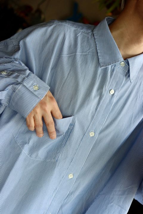FreshService CORPORATE STRIPE REGULAR COLLAR SHIRTスタイル
