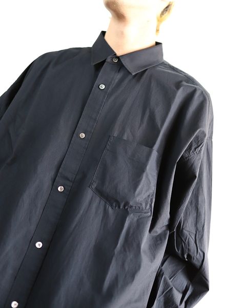 FreshService 24SS CORPORATE UNIFORM L/S SHIRT(BLACK) style 2024.3.8