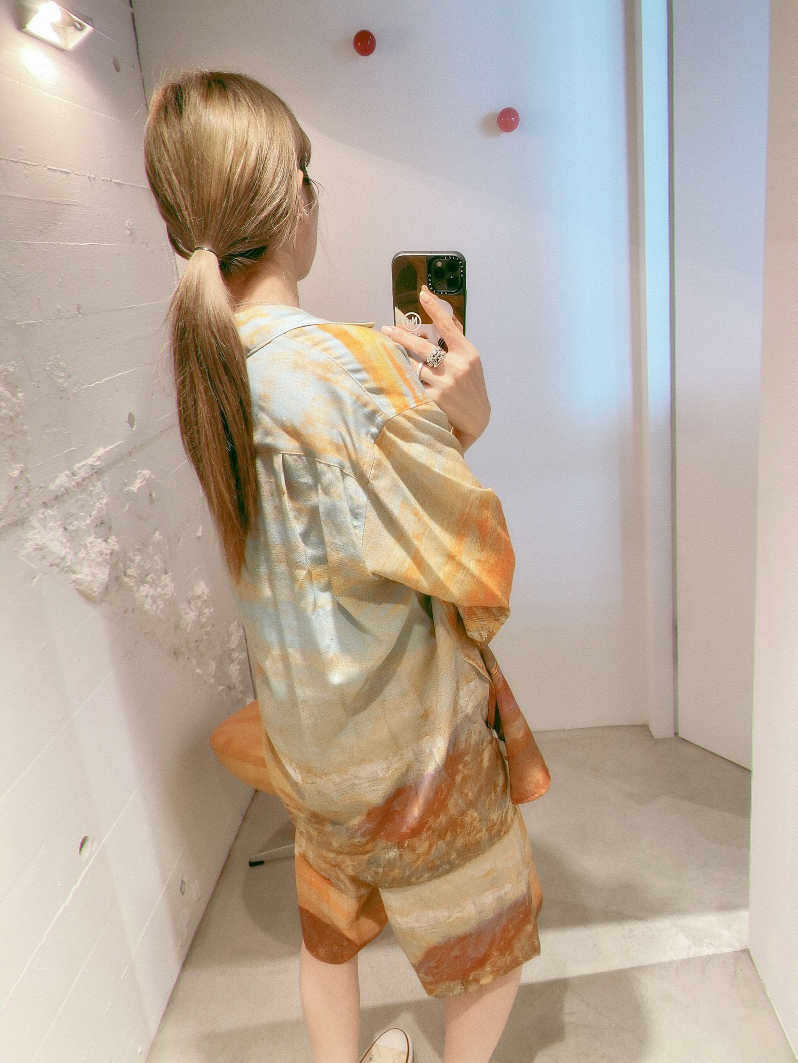 ヨーク24SS LANDSCAPE PRINTED EASY SHORTS(YK24SS0711P)ORANGE☆5月3日(金)発売！