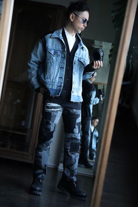 JUNYA WATANABE MAN Levi's Wネームデニムジャケットスタイル