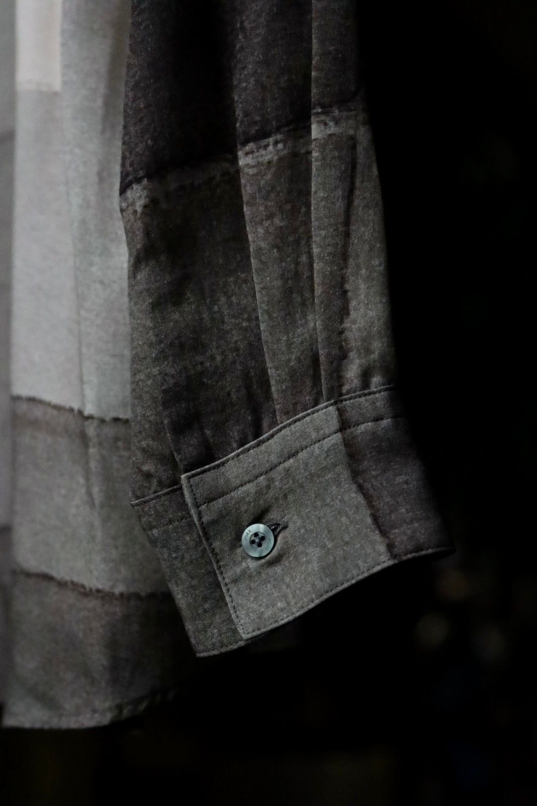 ヨーク23AW PRINTED REGULAR COLLAR SHIRT (YK23FW0558SH) CHARCOAL★7月8日(土)発売！