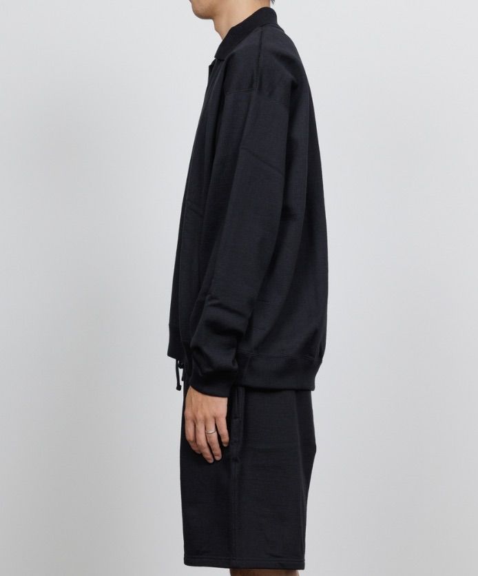 MARKAWARE 26SS HALF ZIP POLO HUGE SWEAT(A26A09CS03C)BLACK☆新作発売！