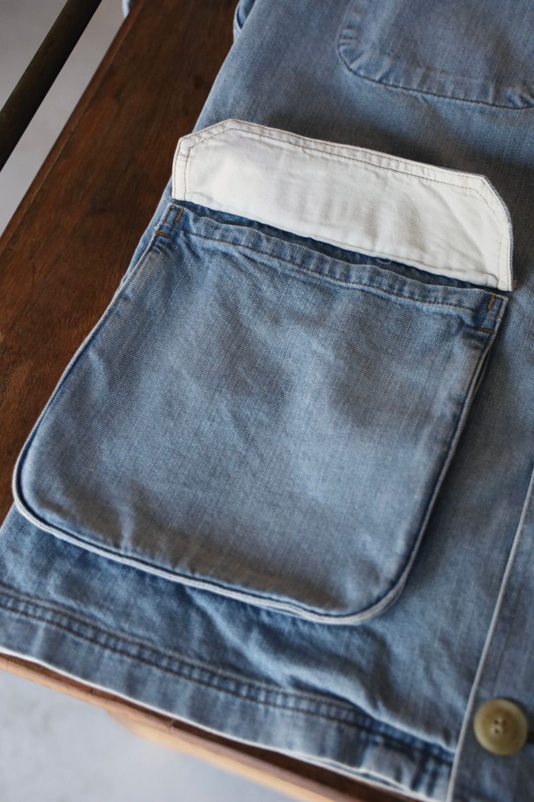 ヨーク 25FW VINTAGED DENIM COVERALL HALF COAT(YK25FW01067C)INDIGO☆9月6日(土)発売！