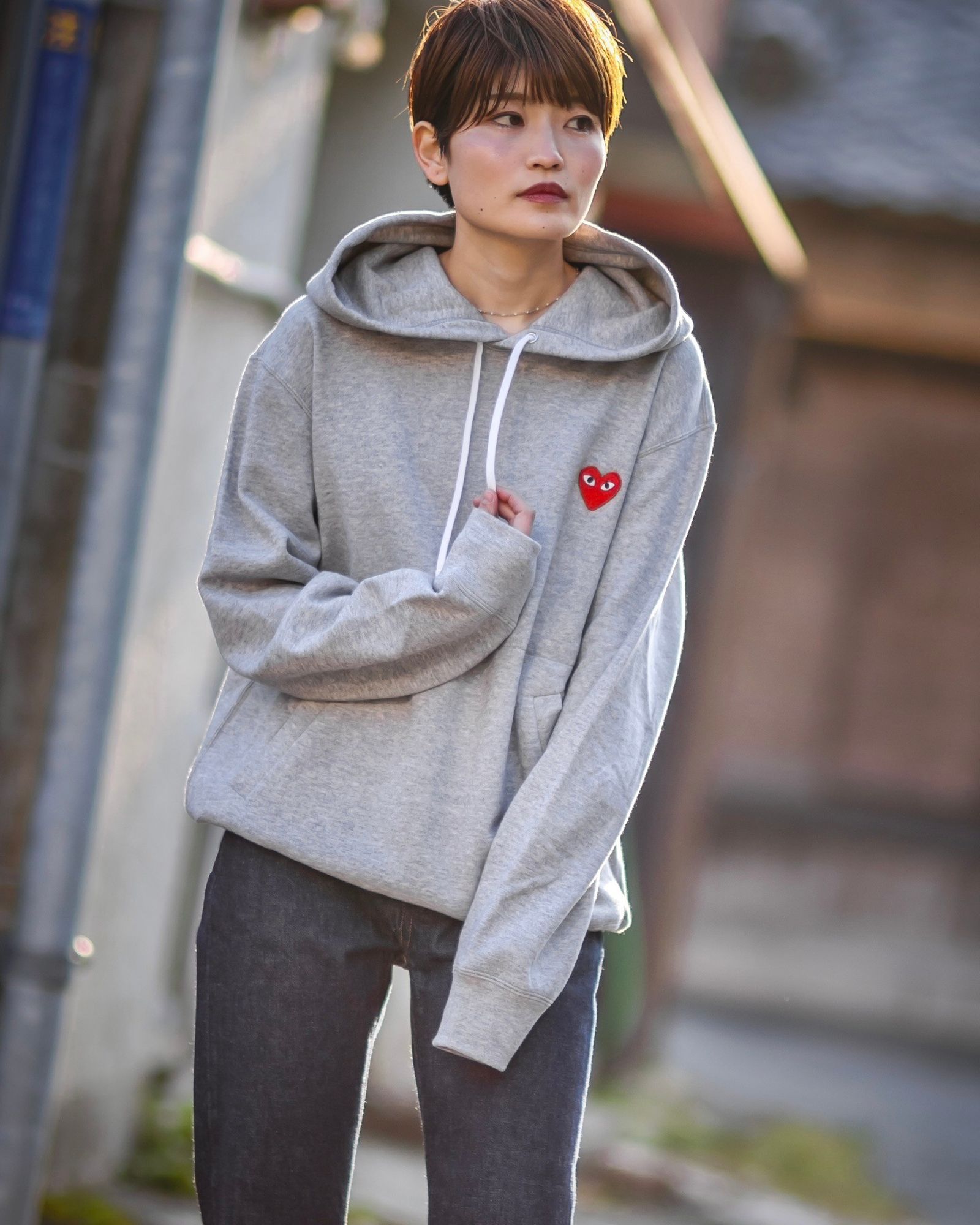 まめ息子 2024AW BPE× コムデギャルソン パーカー サイズM PLAY COMME des GARCONS 新作HOODED SWEATSHIRT style.2024.12.8