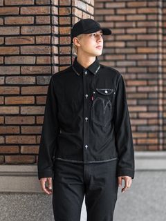 ジュンヤワタナベマン 26FW Levi's Wネーム ウールシャツジャケット(WR-J203-051)BLACK☆8月7日(金)発売！