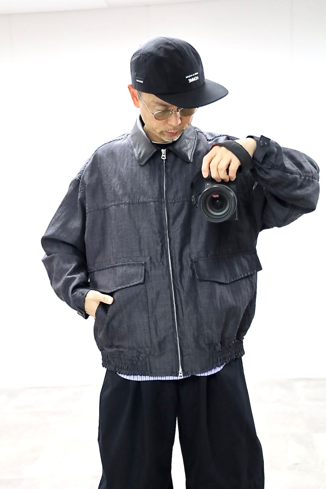 COMME des GARCONS HOMME 26SS ウールラミーギャバジンジャケットスタイル