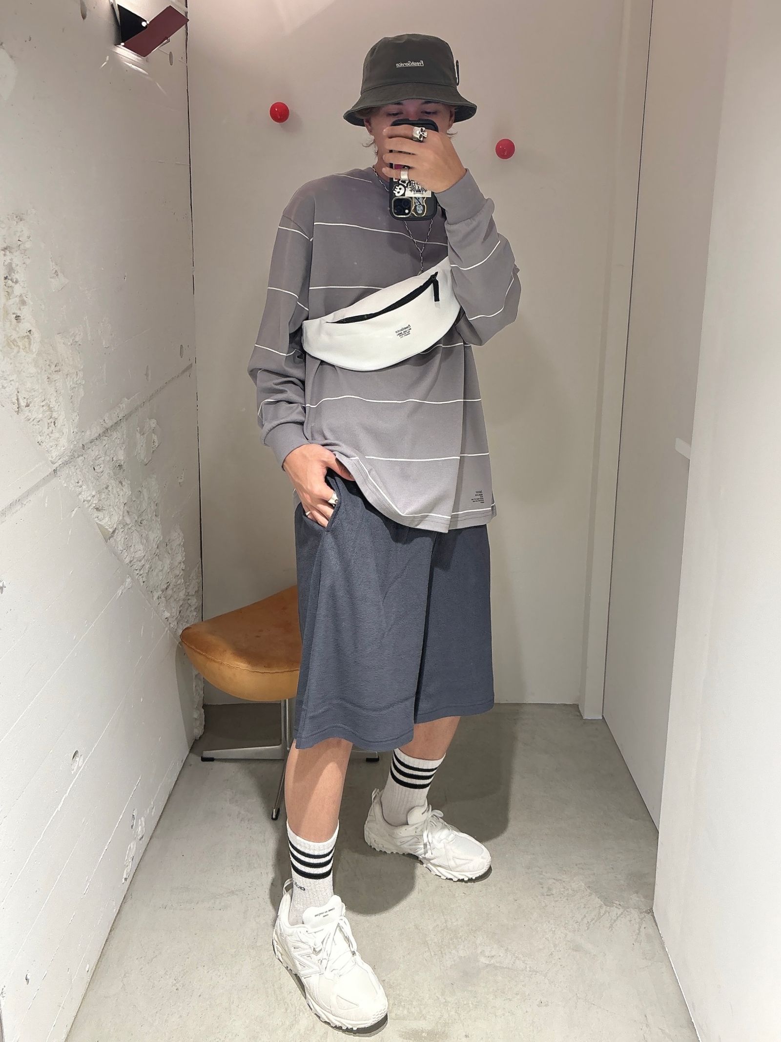 FreshService 新作PIN BORDER L/S TEE style 2024.7.17