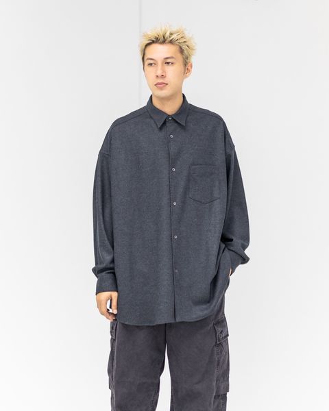 Graphpaper Wool Smooth Flannel Oversized Regular Collar Shirt 10月4日(土)新作発売！