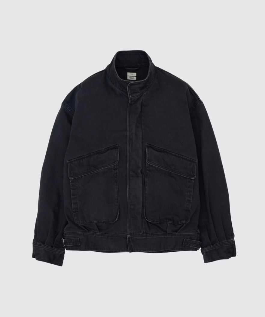 YOKE 26SS Cotton Denim Stand Collar Blouson(YK26SS01180B)BLACK☆4月11日(土)発売！