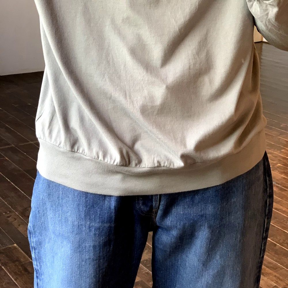 blurhms Silk Cotton 20/80 High-neck Hem Rib L/S style.2022.6.23
