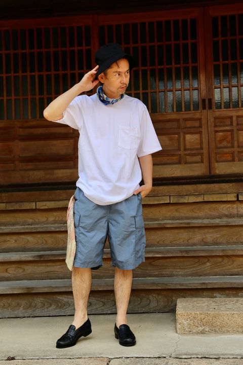 FreshService UTILITY OVER CARGO SHORTS"STEEL BLUE"style.7.24.
