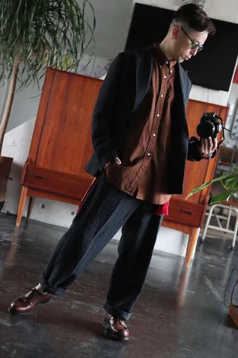 A.PRESSE BD Oxford Shirt(22SAP-02-05H)BROWN style