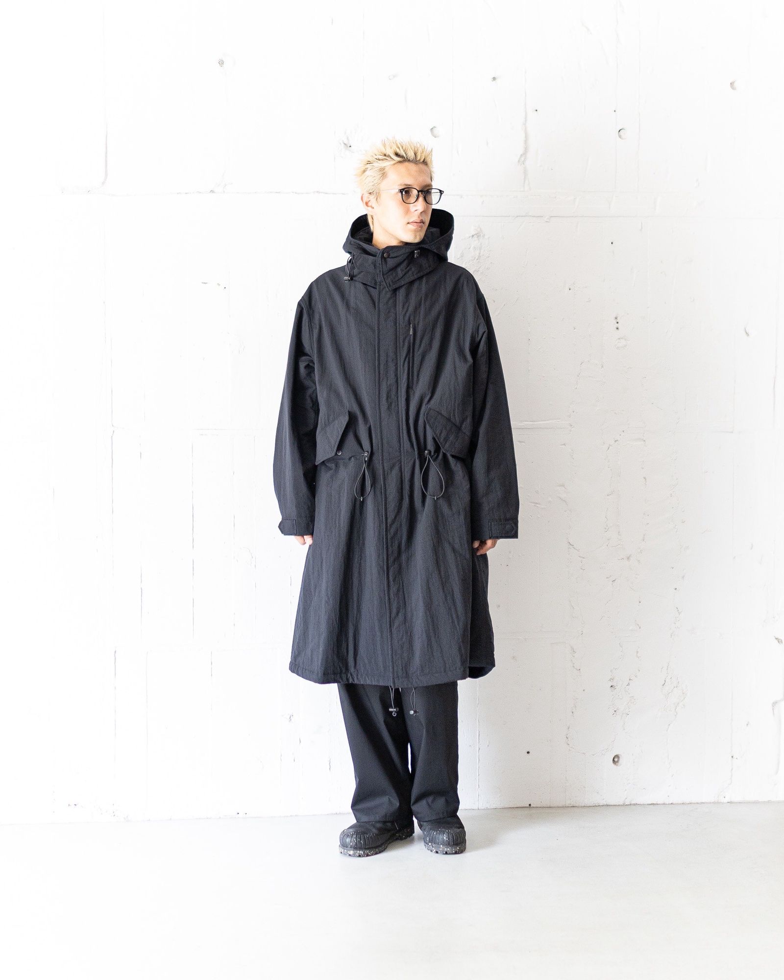 A.PRESSE 25SS Vintage Black Linen Coverallスタイル2025.4.8