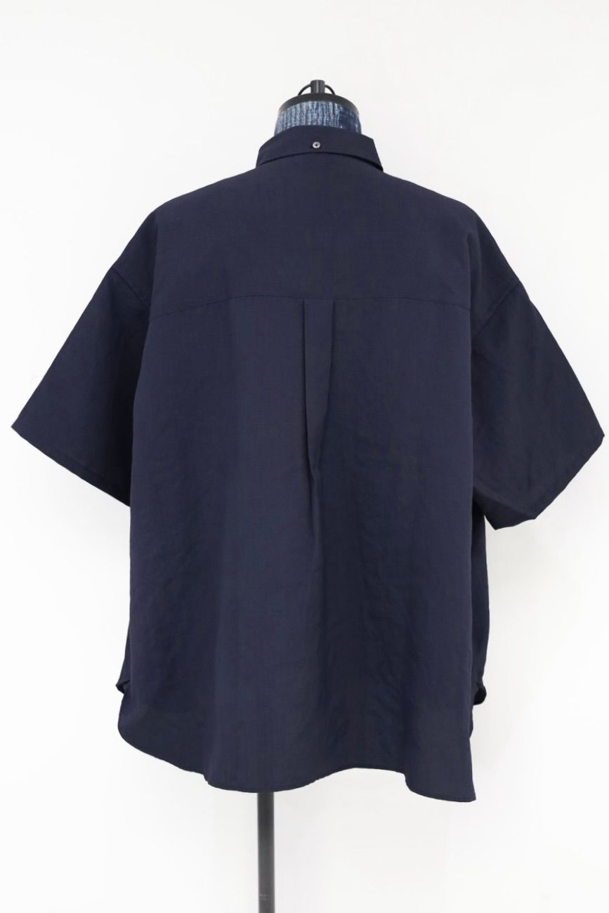 フレッシュサービス 26AW DRY WASHER POPLIN S/S B.D SHIRT(FSC263-50063)NAVY☆8月1日(土)発売！
