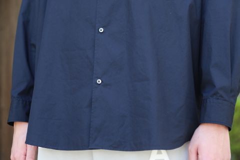 Graphpaper Broad L/S Oversized Regular Collar Shirt(GM212-50110B) style.2021.5.30.