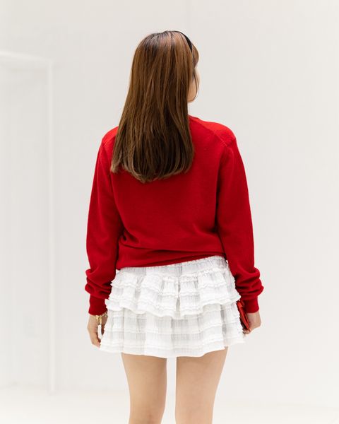 PLAY COMME des GARCONS ROUND NECK RHINESTONE CARDIGAN style.2025.11.22