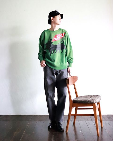 ©SAINT Mxxxxxx セントマイケル 23AW CERBERUS CRW N SWTスタイル
