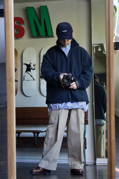 FreshService CORPORATE STRIPE ANORAK SHIRTスタイル.11.1.