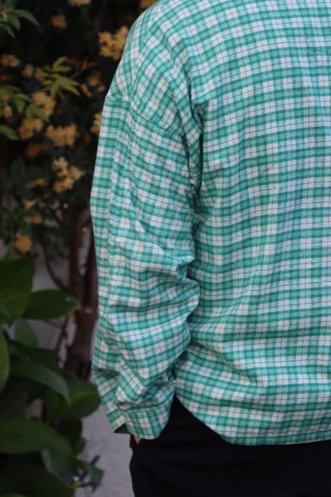 ©SAINT Mxxxxxx CHECK PJ SHIRT(SM-S22-0000-045) style.2022.5.2