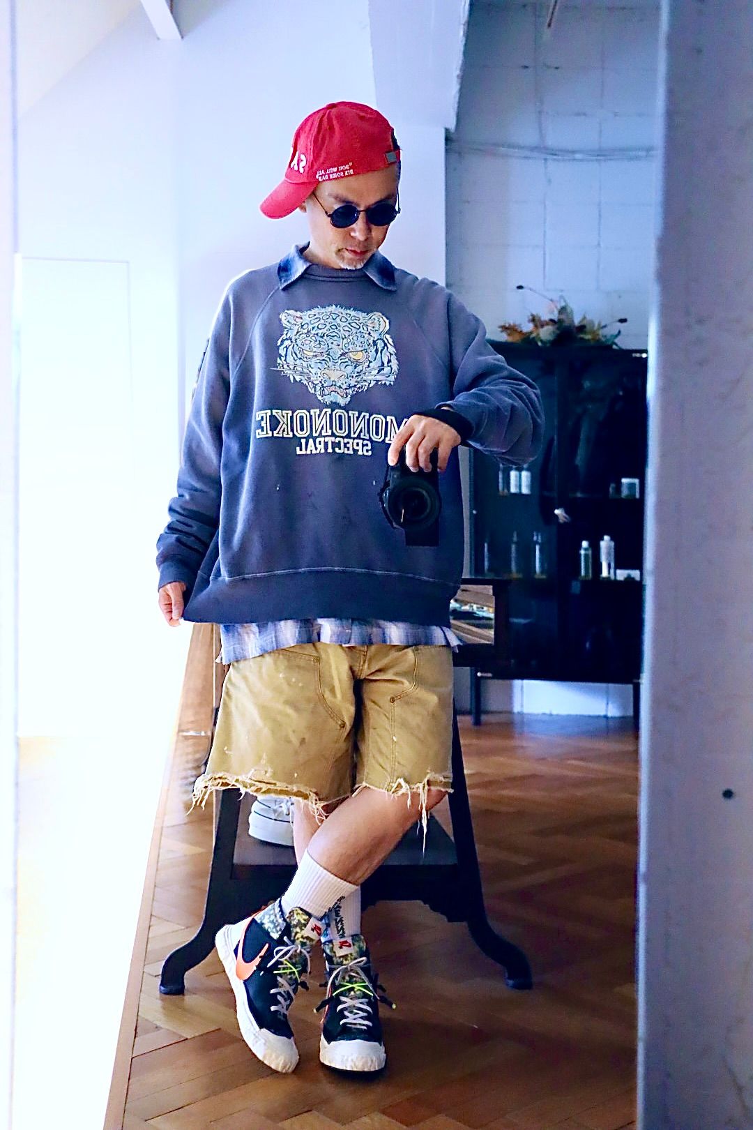 モノノケ・メイド CREW NECK SWEAT_虎 (MT-MK8-0000-014)NAVY☆オンライン4月11日(土)発売！