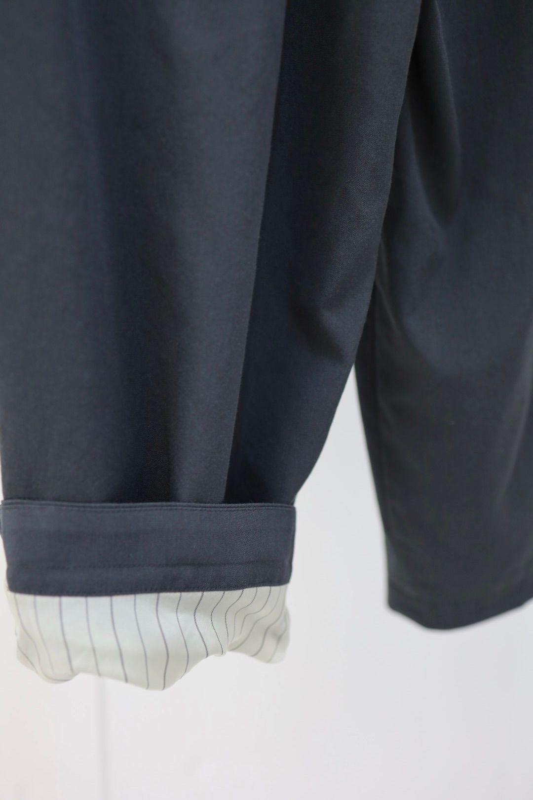 グラフペーパー 26SS Fulled Wool Twill Wide Easy Pants(GM261-40342)CHARCOAL☆2月7日(土)発売！