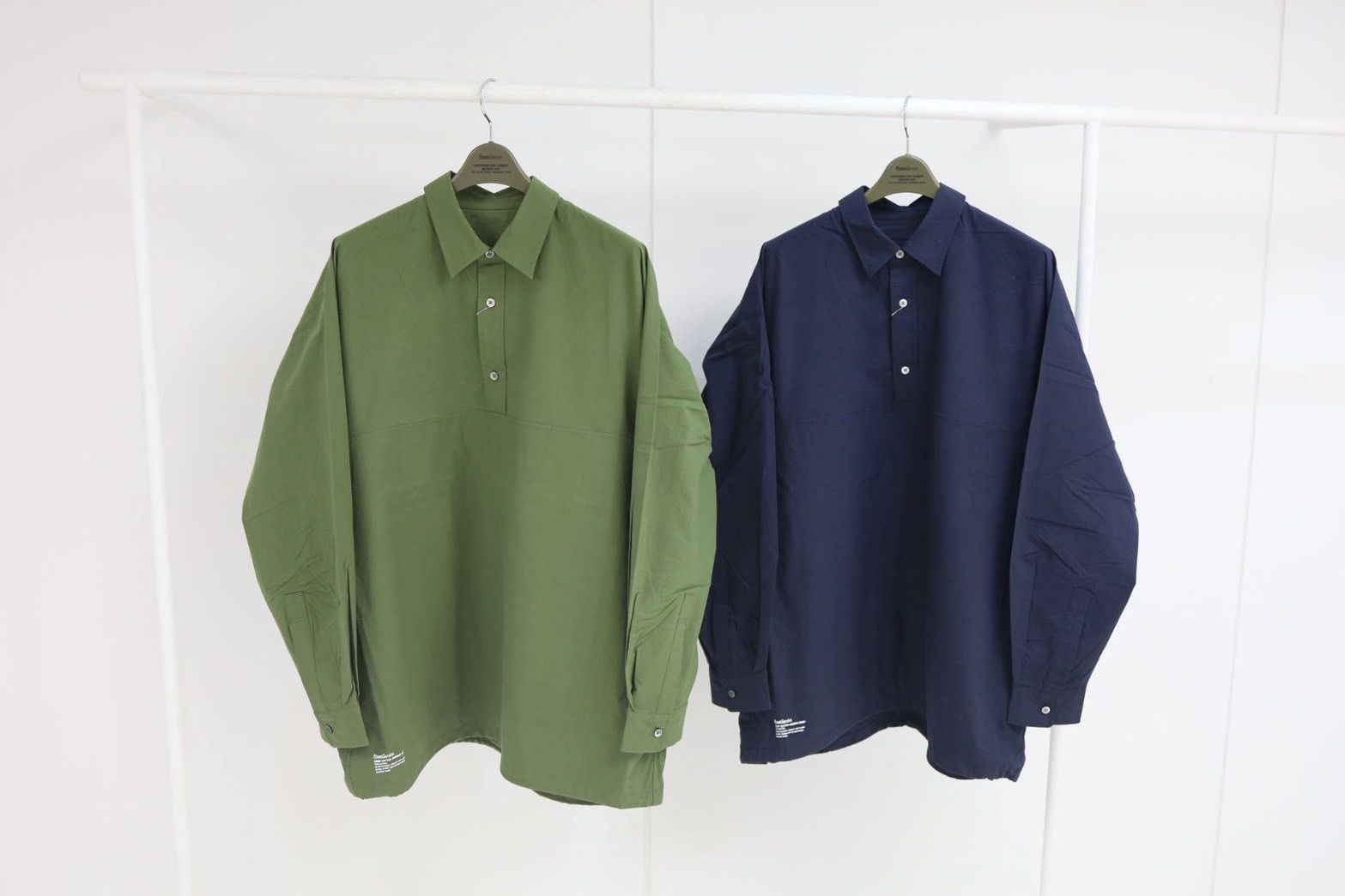 フレッシュサービス CRISP COTTON ANORAK L/S SHIRT(FSC261-50247)NAVY☆3月14日(土)発売！