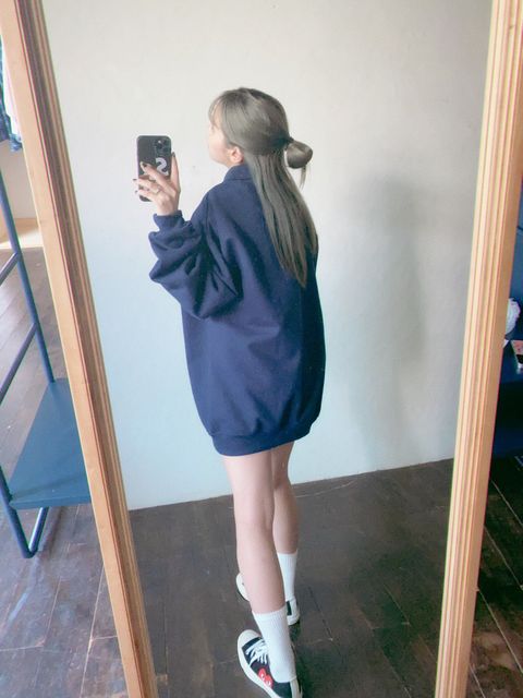 SEDAN ALL-PURPOSE FW23 Arch Logo Quarter Zip Sweatshirt"Navy"スタイル
