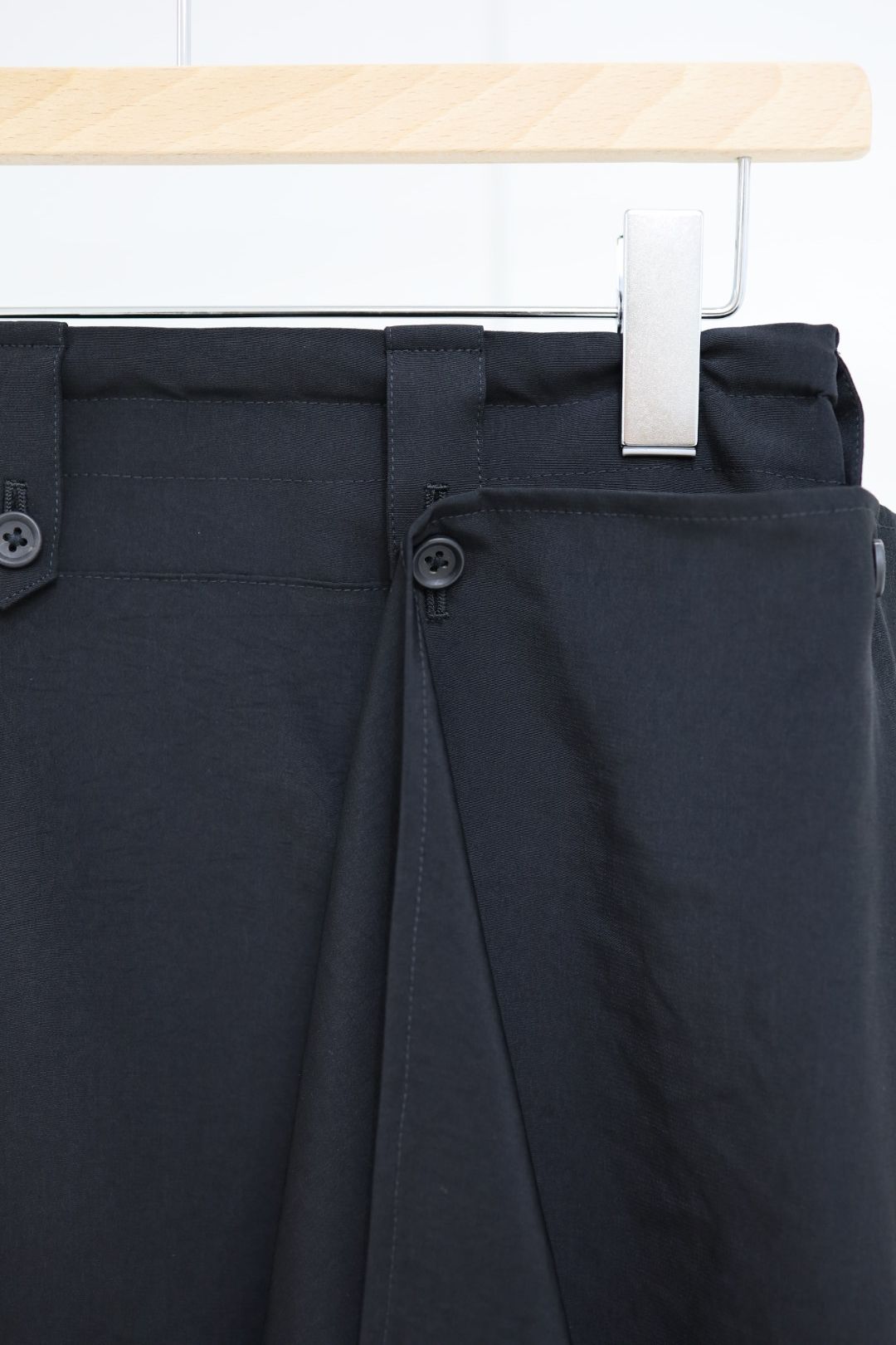 ヨウジヤマモト ドレープ布付きハーフパンツ(HK-P34-500)☆新作発売！