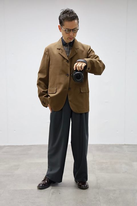 MARKAWARE 26SS SACK COAT"BURNT UMBER"スタイル