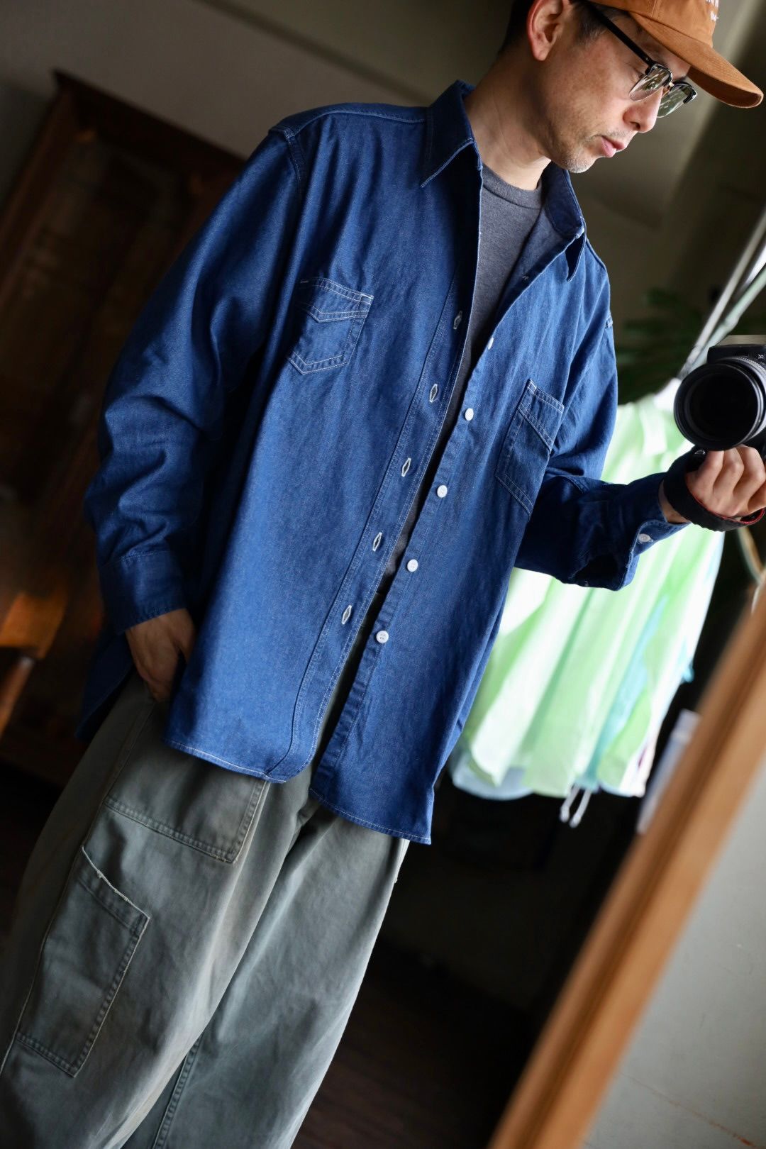 ファウンダ 25SS DENIM SHIRT(015FD251016)ONE WASH☆2月22日(土)発売！